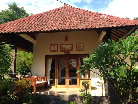 Tropical bungalow accommodation